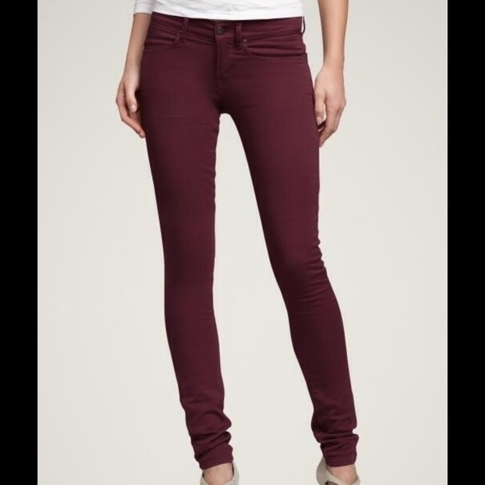 American Eagle Hi-Rise Jegging Burgundy Size 2